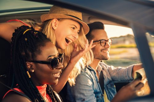 Three,Best,Friends,Enjoying,Traveling,At,Vacation,In,The,Car. shutterstock 1932640919 scaled 500x0 c default